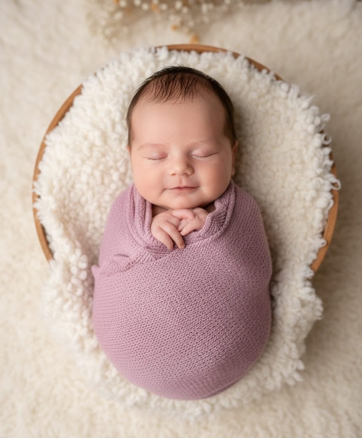 Strick-Decke altrosa 70 x 90 cm