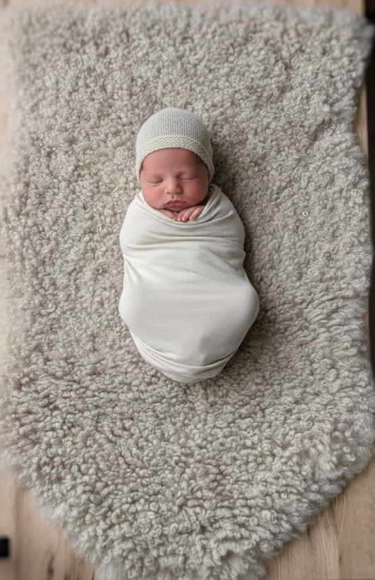 Fell hellbraun meliert 55 x 85 cm