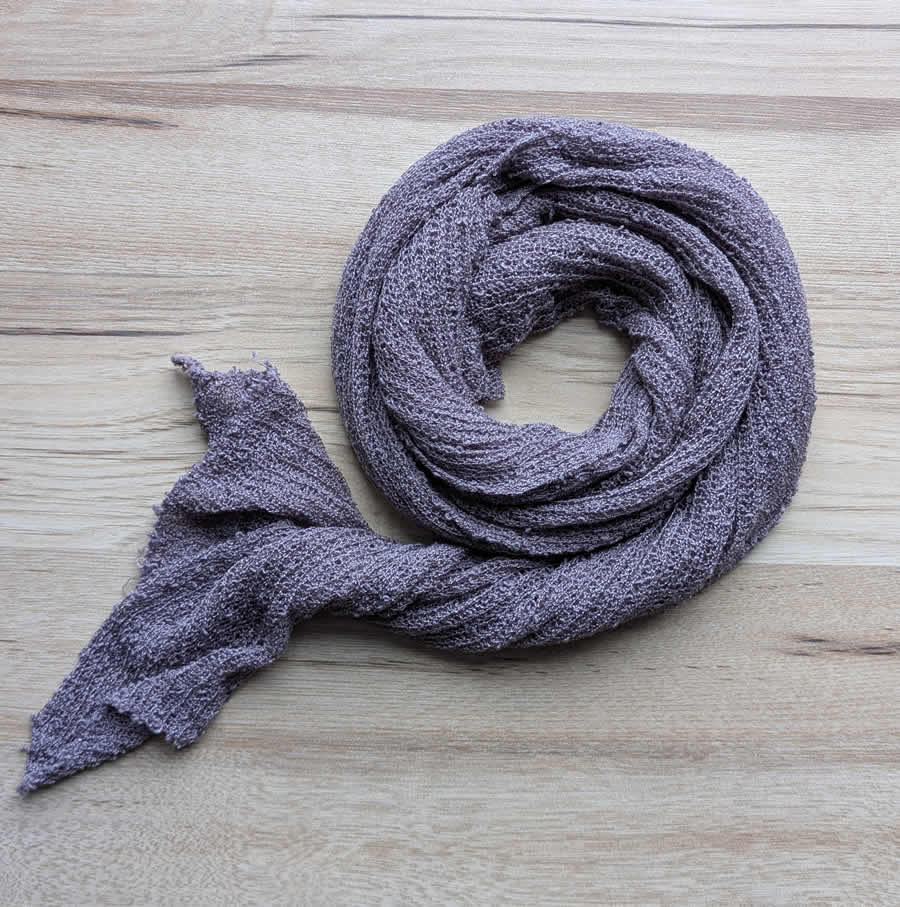 Strick-Wrap Pucktuch Purple 140 x 30 cm